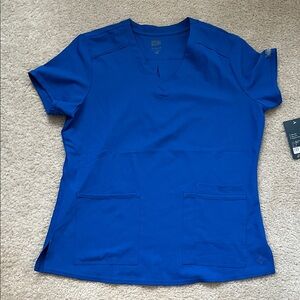 Insight Royal Blue V-Neck Short Sleeve Scrub Top